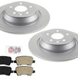 For Land Rover Evoque 2012-2015 Rear Disc Brake Rotors Disc Brake Pads