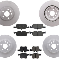 For Land Rover Discovery Sport 2015-19 F&R Disc Brake Rotors Ceramic Brake Pads