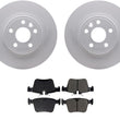 For Land Rover Discovery Sport 2015-2019 Rear Brake Rotors Ceramic Brake Pads