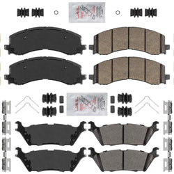 For Ford F-150 21-2024 & Bronco Raptor 22 24 Front & Rear Severe Duty Brake Pads