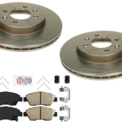 for Honda Civic Si 2.0 2002-2003 Performance Carbon Front Brake Rotors with Pads