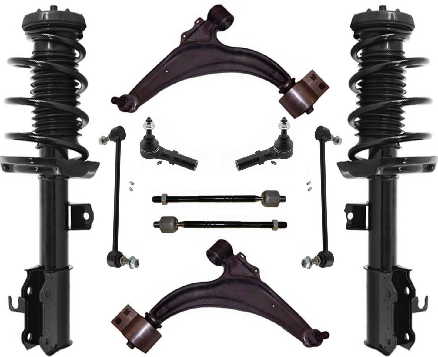 Puntales delanteros completos y chasis de dirección de 10 piezas para Buick Verano Turbo 2.0L 13-16