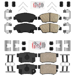For Honda Civic Si 2.0L 2002-2003 Front & Rear Performance Disc Brake Pad