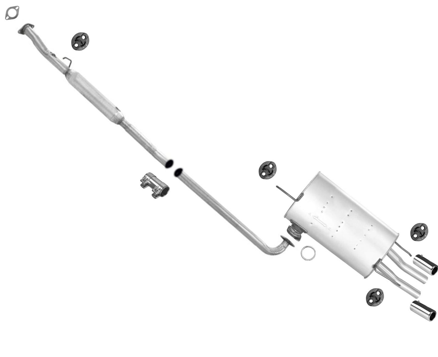 Para Lexus ES300 Camry 3.0L 1994 Sistema de escape silenciador de resonador de tubo de extensión
