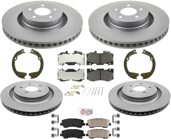 For Ford Mustang 2015-2022 W/ Performance Package Disc Brake Rotors Brake Pads