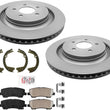 For Ford Mustang 2015-22 with Performance Package Disc Brake Rotors Brake Pads