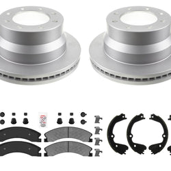 For Chevrolet Express Van 4500 Rear DRW Disc Brake Rotors Brake Pads & Parking