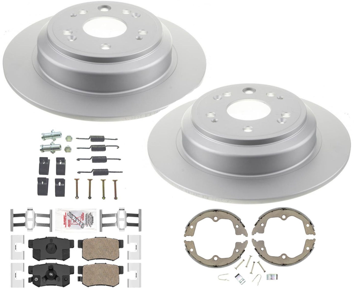 Rear Coated Disc Brake Brake Rotors Brake Pads For Honda Crosstour 2010-2015