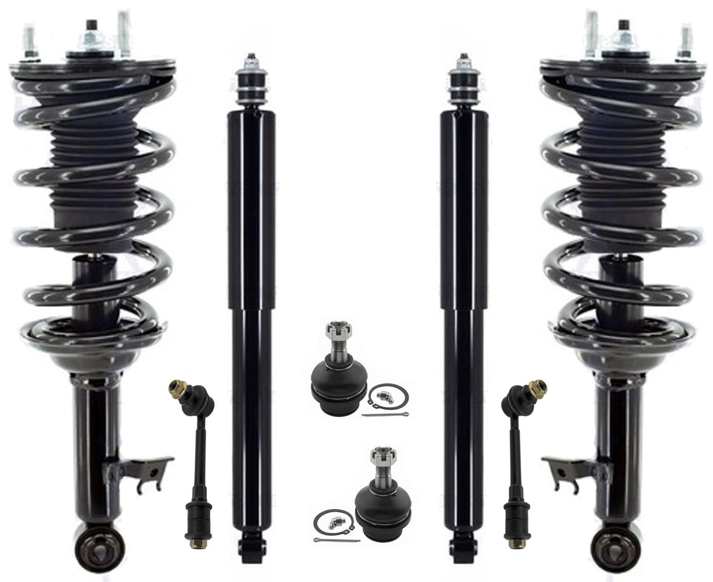 Front Struts Shocks & Links For Toyota Tacoma 05-2015 Rear Wheel Drive 5 Lug