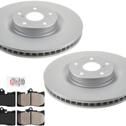 For Lexus IS350 21-23 All Wheel Drive Disc Brake Rotors Coated Disc Brake Pads