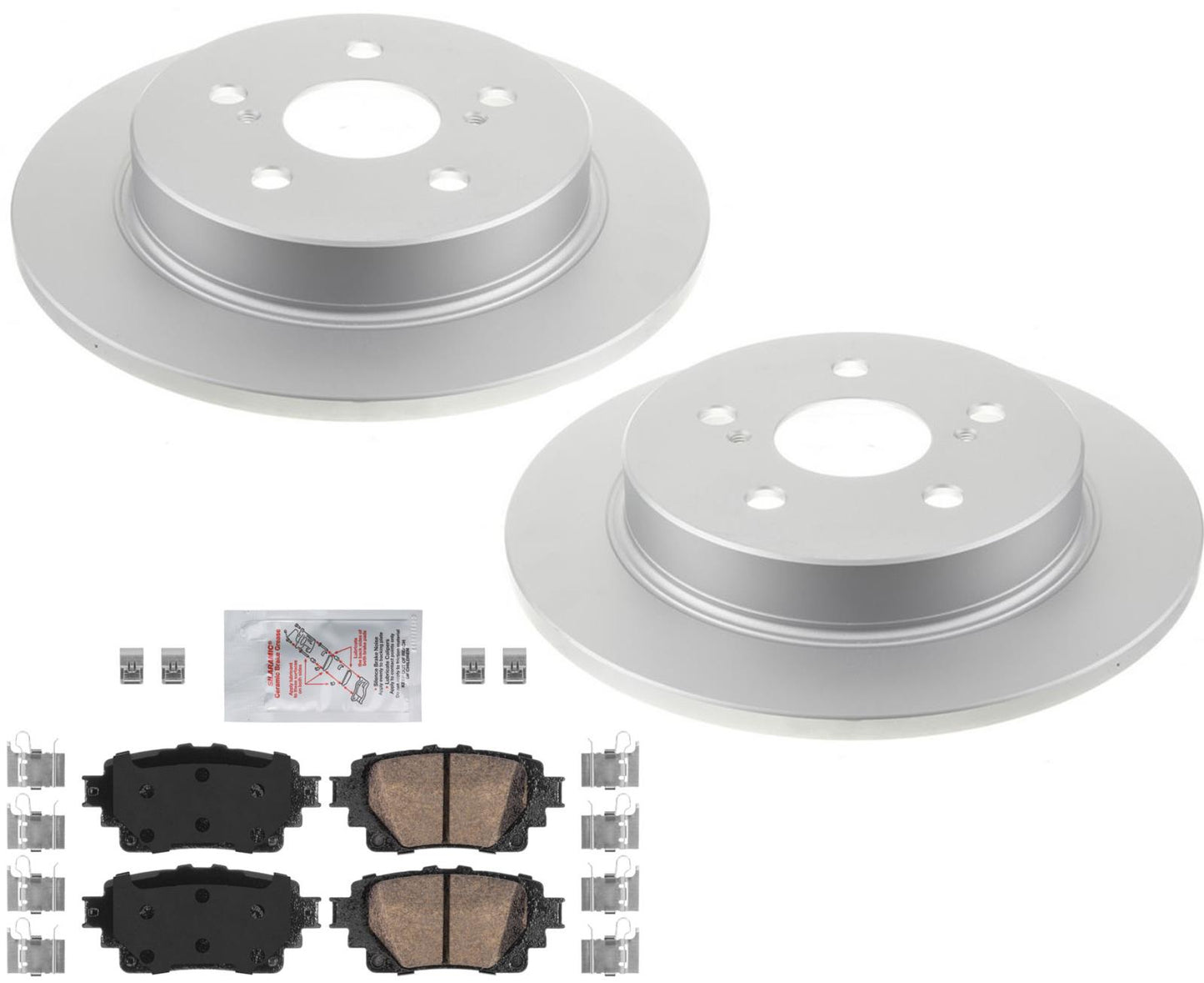 REAR Coated Disc Brake Rotors Ceramic Pads For 2022-2023 Lexus UX200 UX250h