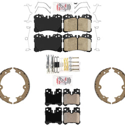 For Lexus LS600h 2008-2016 AmeriPro Premium Ceramic Brake Pads Parking Shoes