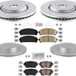 Front & Rear Coated Brake Rotors Ceramic Pads For Toyota Rav4 Prime 2021-2023