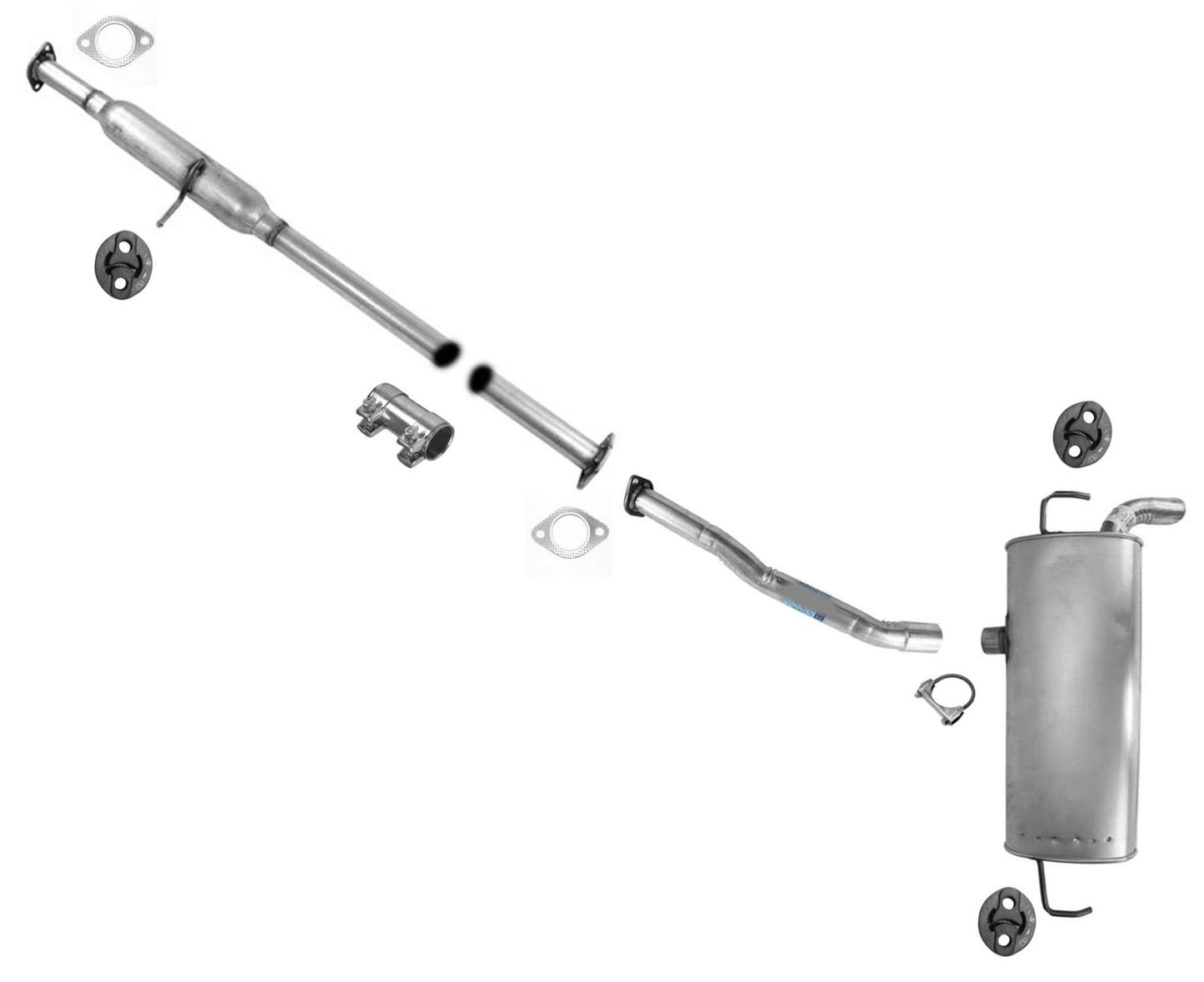 Resonator Pipe Rear Muffler Exhaust System For Hyundai Tucson SULEV 2010-2013