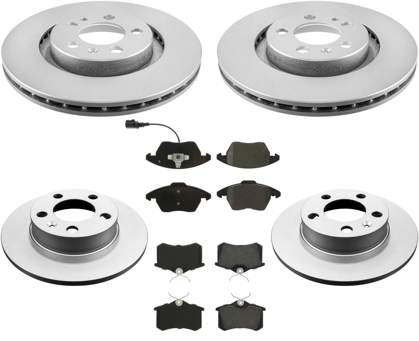 Para Beetle 1998-2009 con rotores recubiertos delanteros y traseros de 280 mm y almohadillas de cerámica