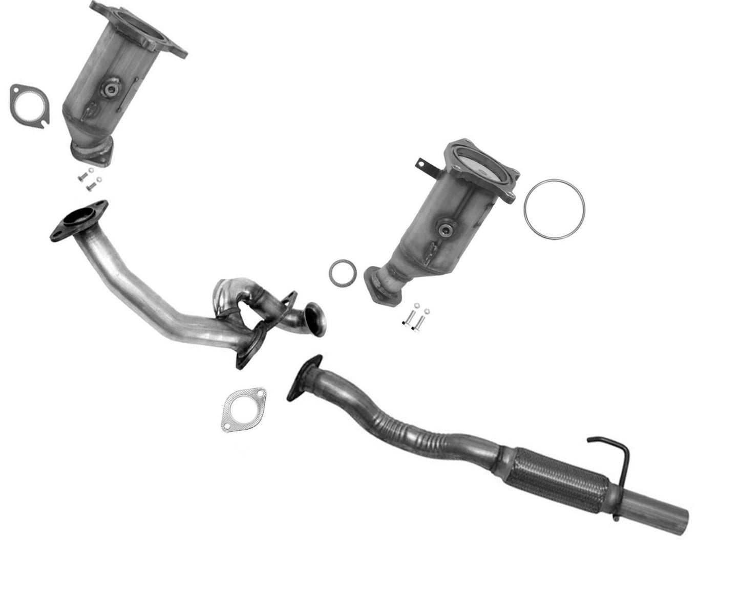 Converters Middle Intermediate Flex Pipe For Ford Edge Lincoln MKX 3.5L 07-2010