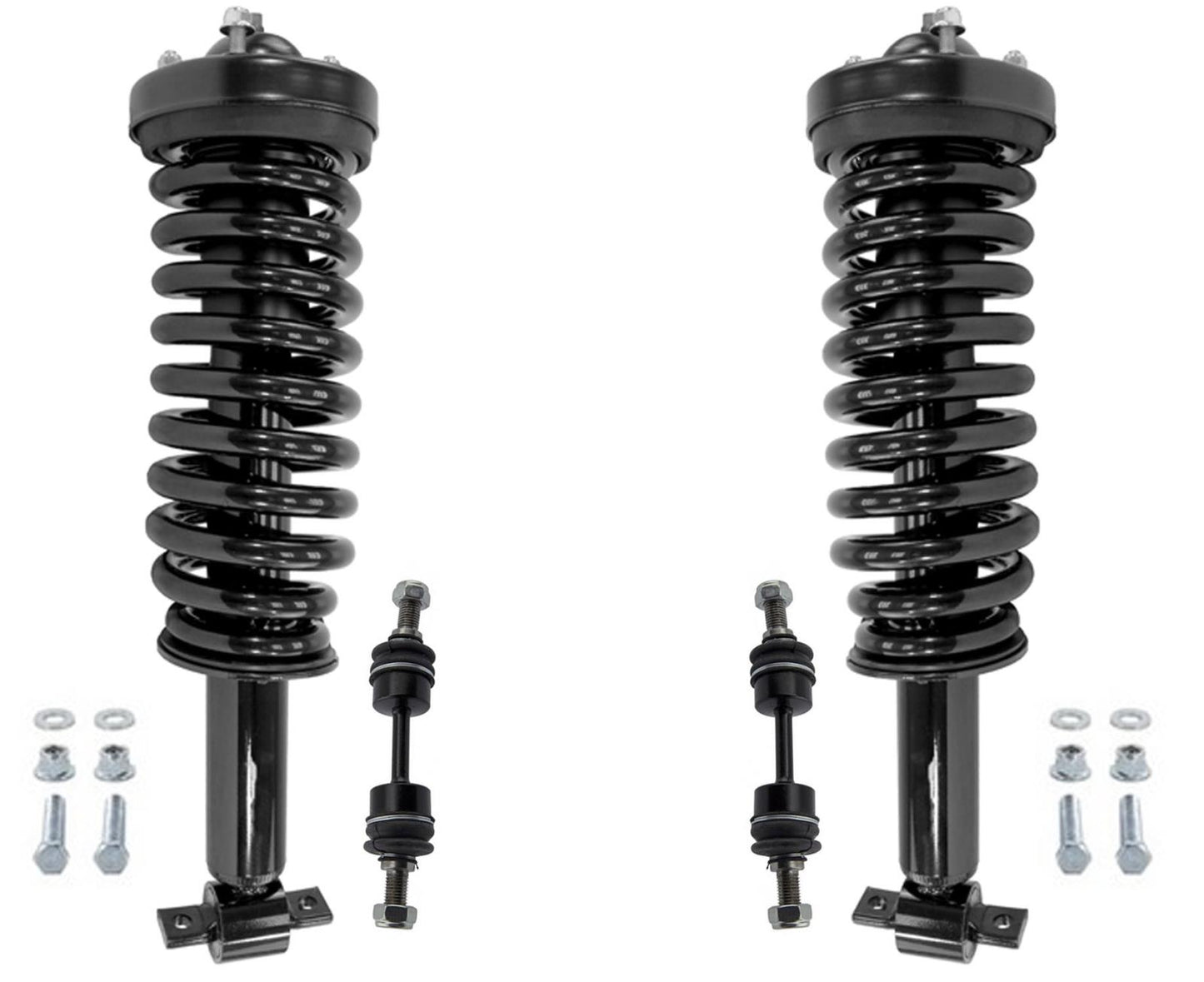 Front Complete Strut W/ Coil Springs & Links For Ford Expedition 2014-2017