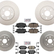 For Buick Envision 2021-2023 Front and Rear Coated Brake Rotors & Brake Pads