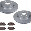 For Cadillac CT5 2021-2023 Coated Rear Disc Brake Rotors & Disc Brake Pads