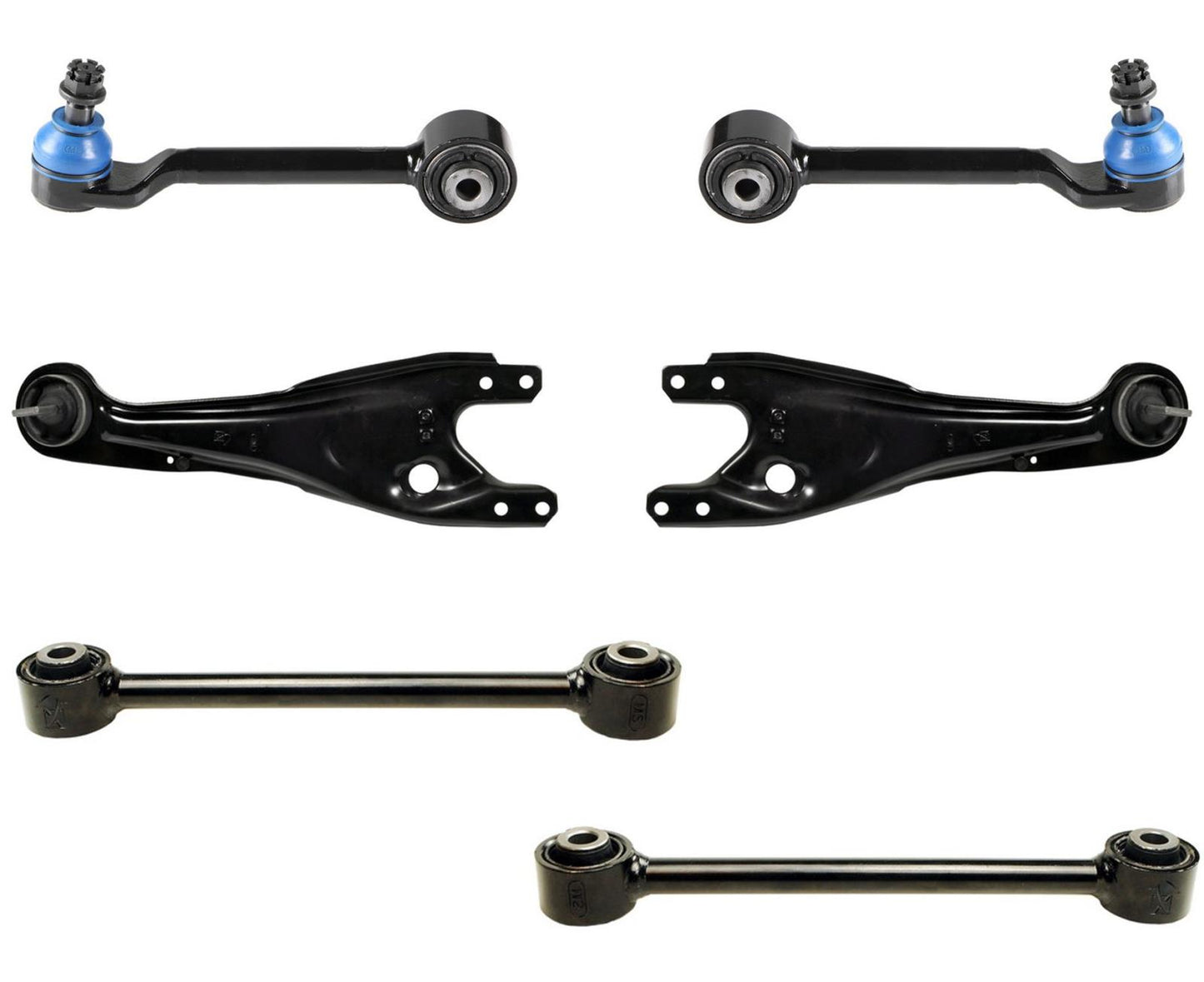 Rear Mevotech Upper & Lower Control Arms W/ Bushings For Honda Pilot 2003-2008