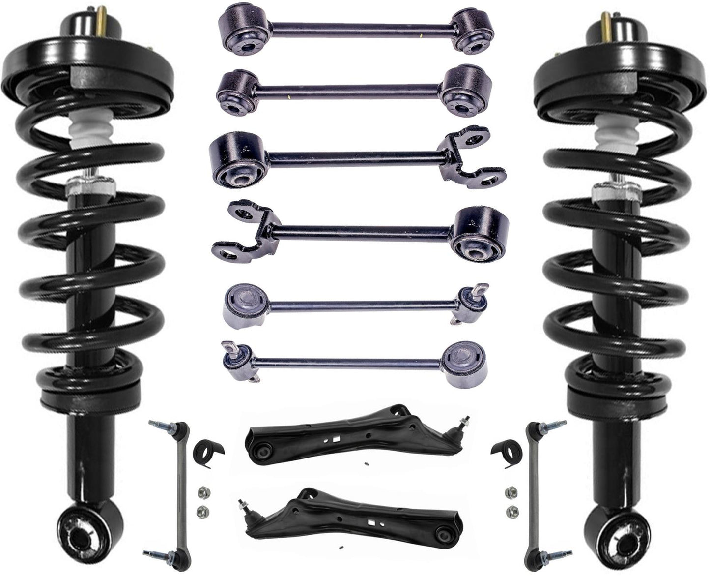 Rear Complete Struts Trailing Control Arms & Links For Ford Expedition 07-2017