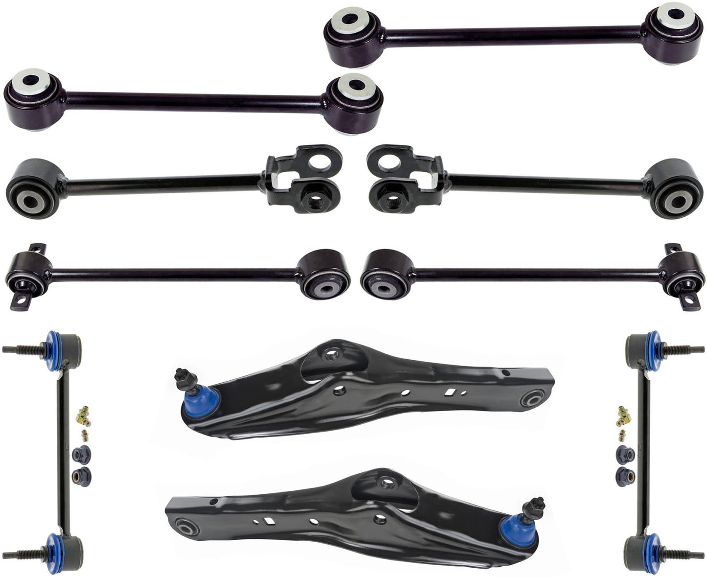 Brazos de control traseros inferiores y superiores y enlaces de barra estabilizadora para Ford Expedition 2007-2017