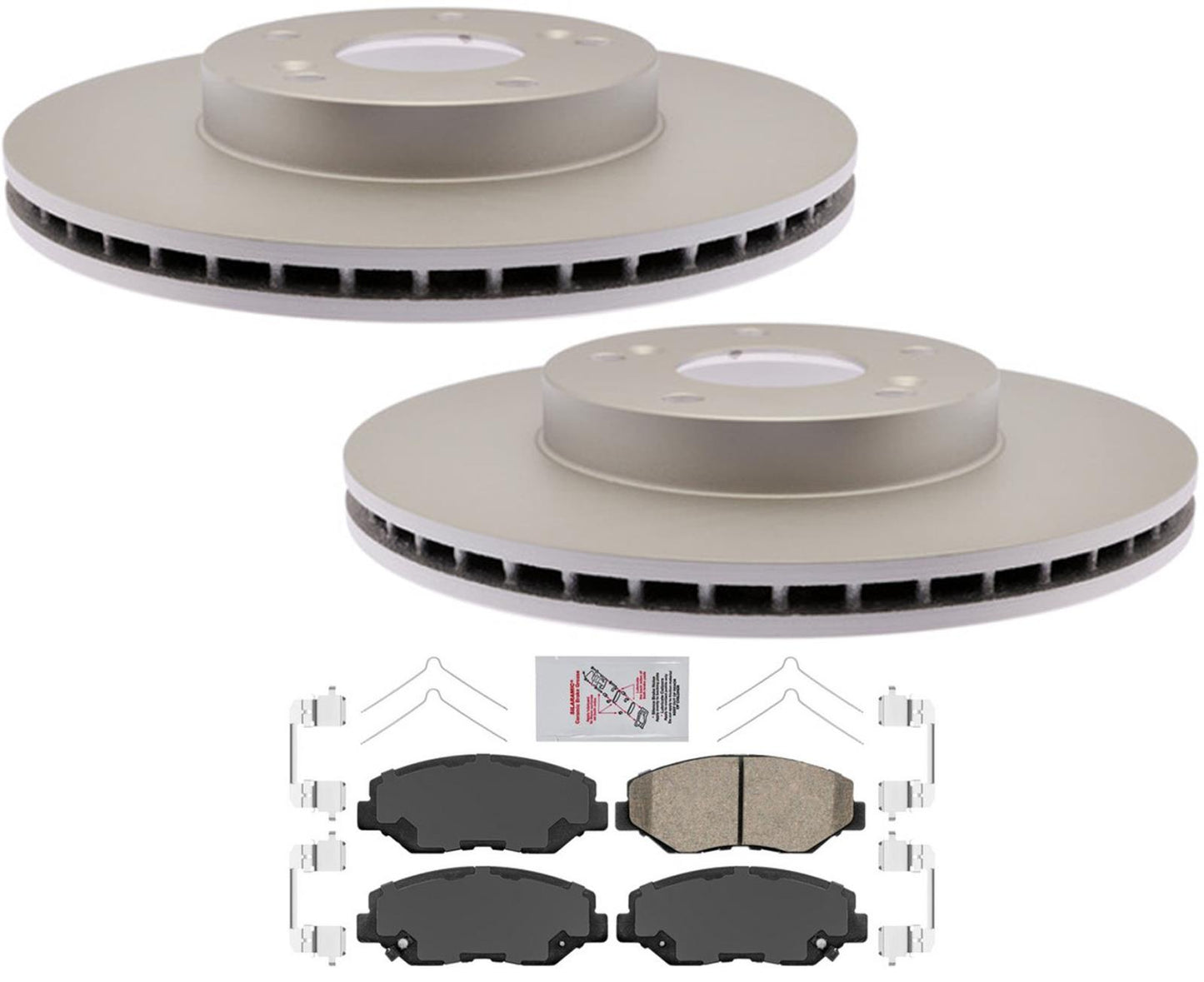Pastillas de freno de cerámica para rotores de freno delanteros AmeriBRAKES para Honda Civic LX 2021
