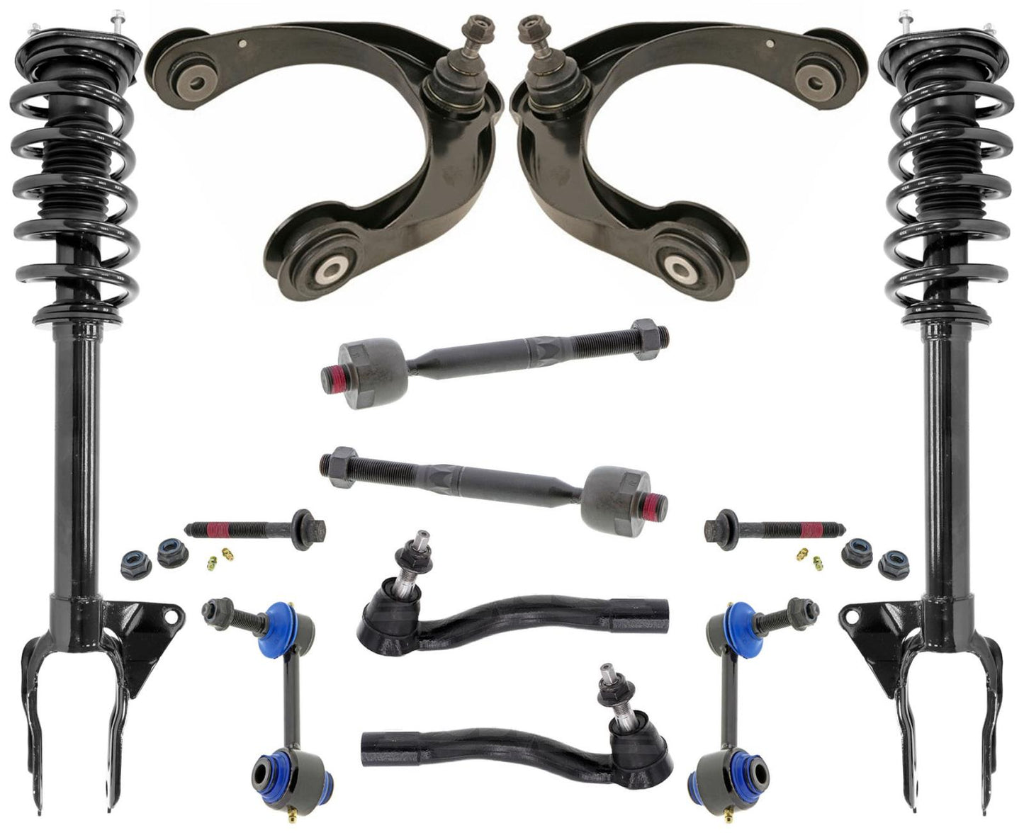 Barras de acoplamiento y enlaces de brazos de control superiores de puntales delanteros para Dodge Durango 5.7L 16-2022