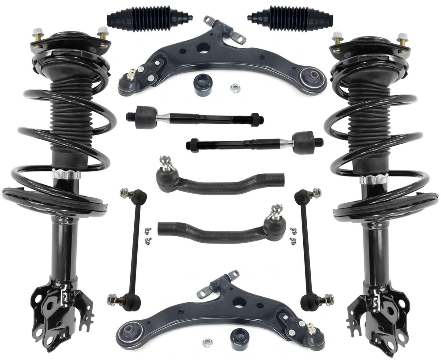 Front Complete Struts Control Arms Tie Rods & Links For Lexus ES350 2013-2018