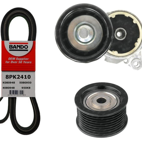 Serpentine Engine Fan Belt & Tensioner Assembly For Lexus GX460 LX570 2008-2021