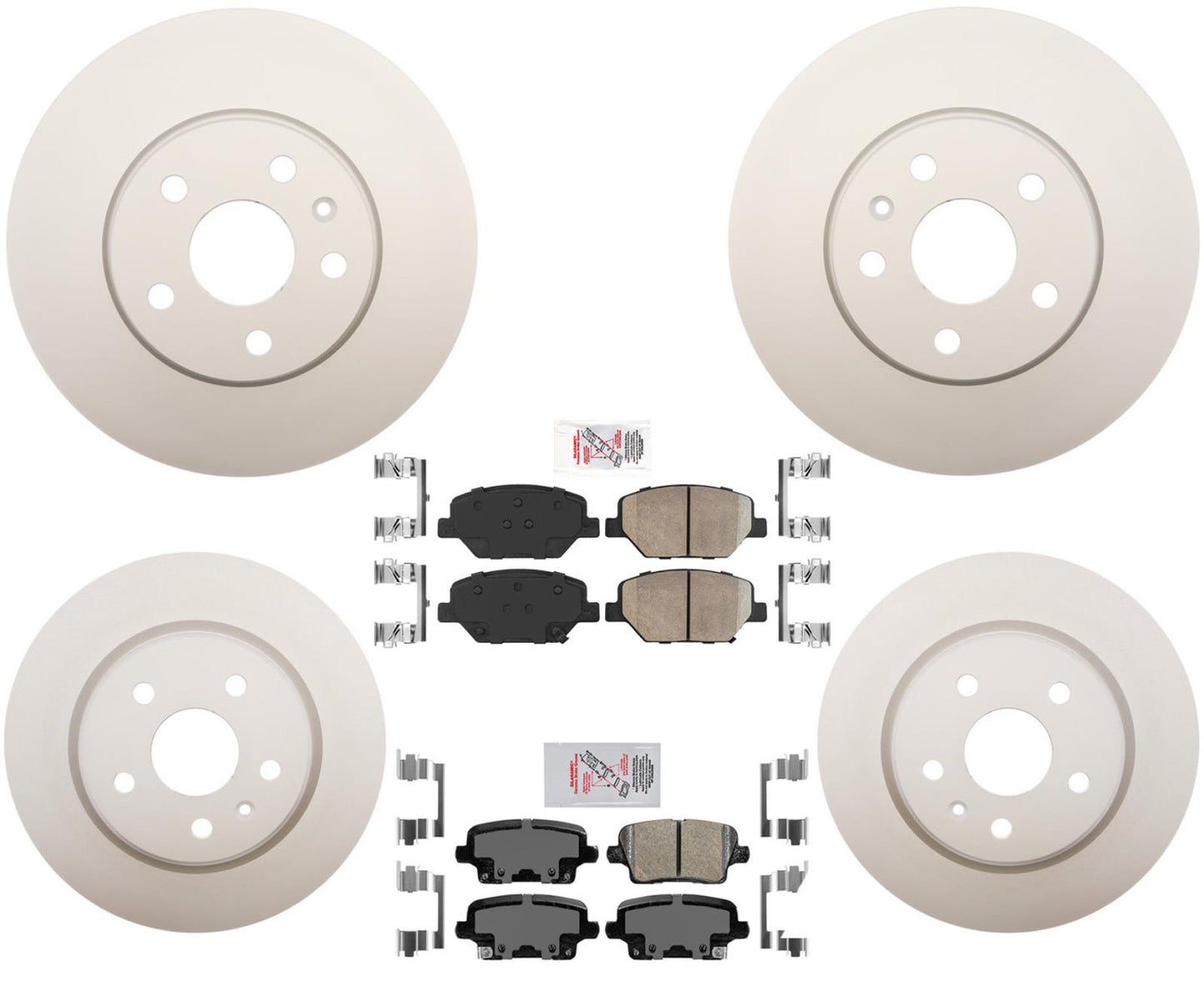 Pastillas de freno de rotor de freno de disco recubiertas de rendimiento GOE para Cadillac XT4 2019-2022