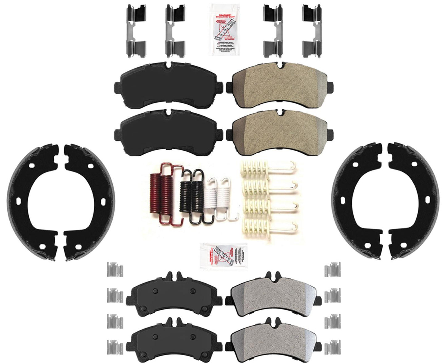 AmeriBrake Fleet Duty Pastillas de freno de disco para Sprinter 3500 2007-16 rueda trasera doble