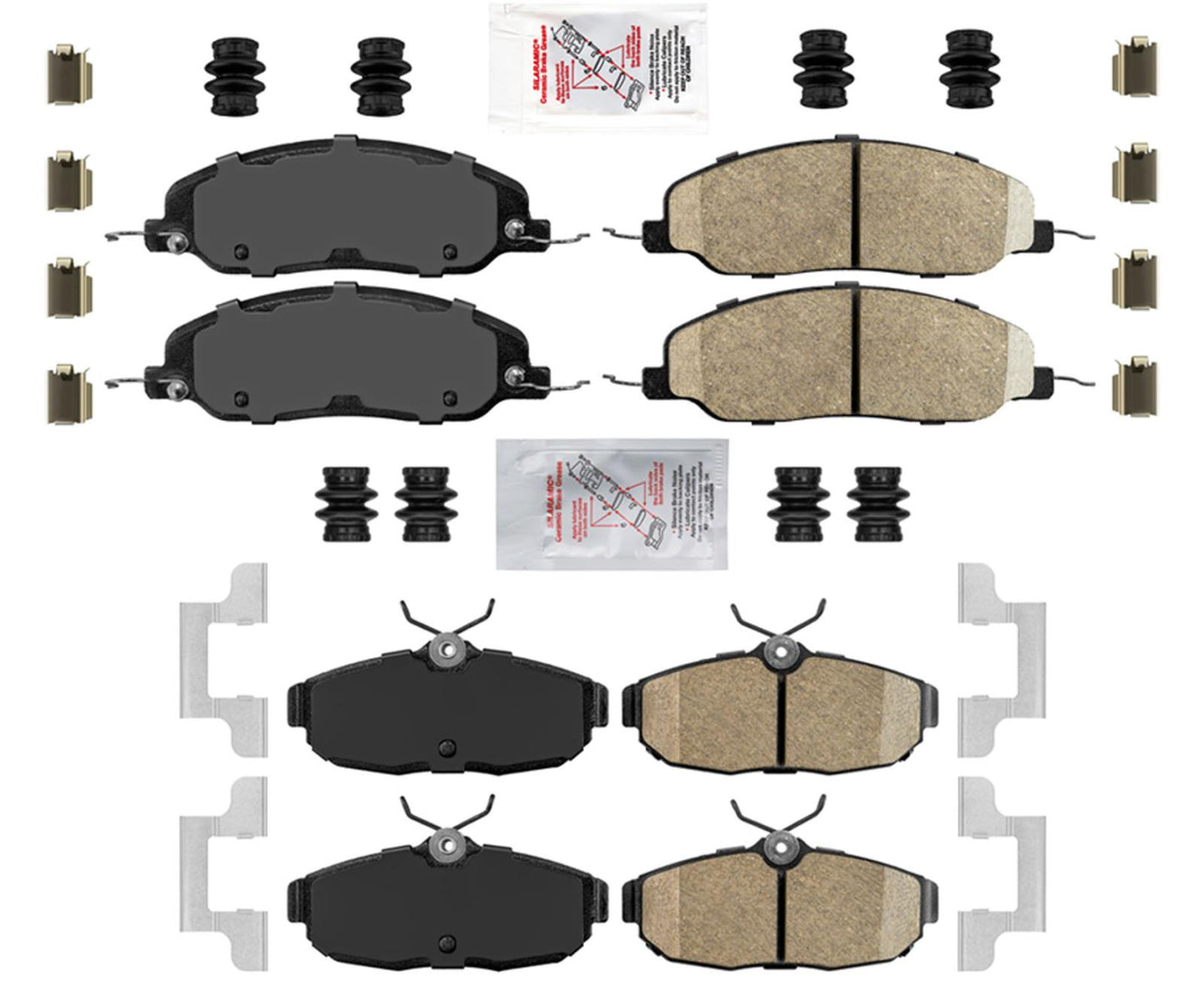AmeriPLATINUM Performance Ceramic Disc Brake Pad Kit For Ford Mustang 2005-2010