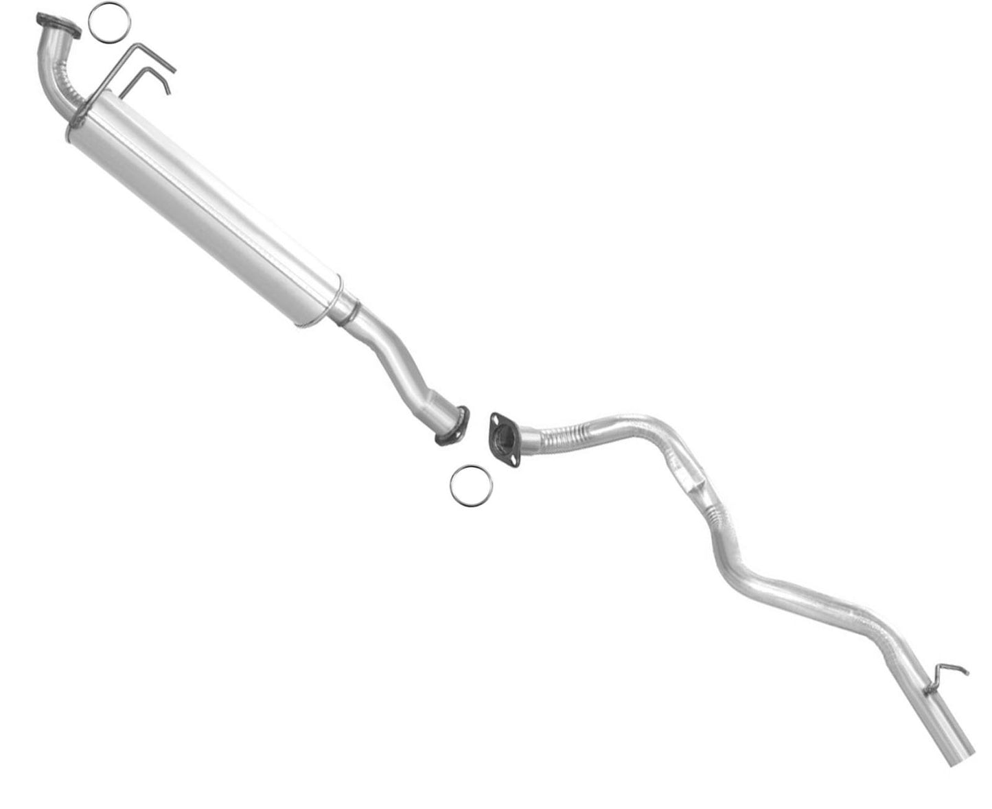 Para Toyota 4Runner 2001-2002 con sistema de escape de tubo de escape con silenciador de motor de 3,4 L