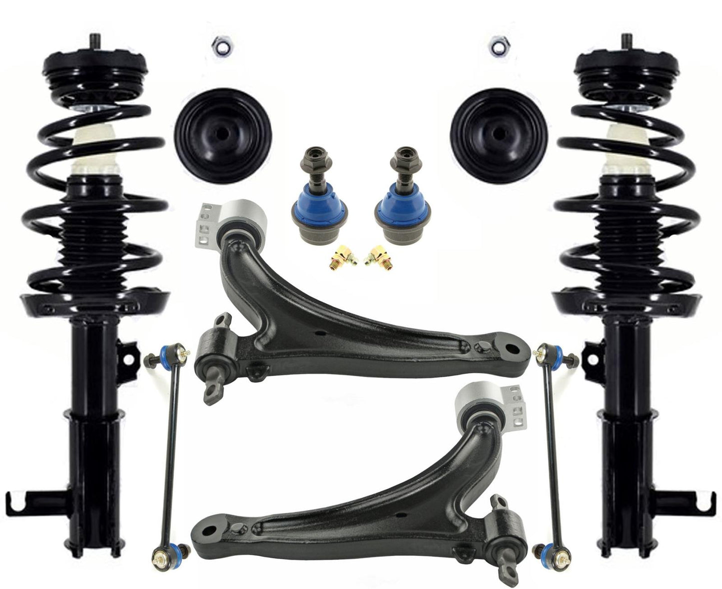 Front Struts Control Arms Ball Joints For XTS 2013-19 W/O Electronic Suspension
