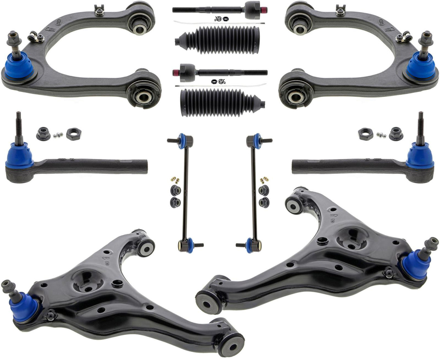 Front Lower & Upper Control Arms W/ Ball Joints Tie Rods For Ford Ranger 19-2020