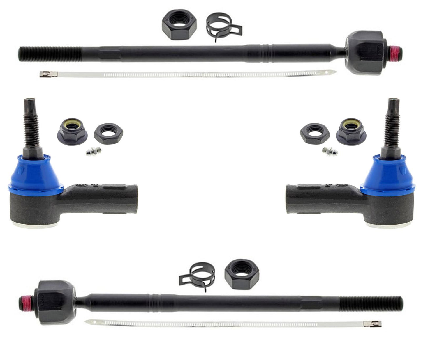 Mevotech Front Left & Right Inner & Outer Tie Rods For Ford Transit 150 20-2023