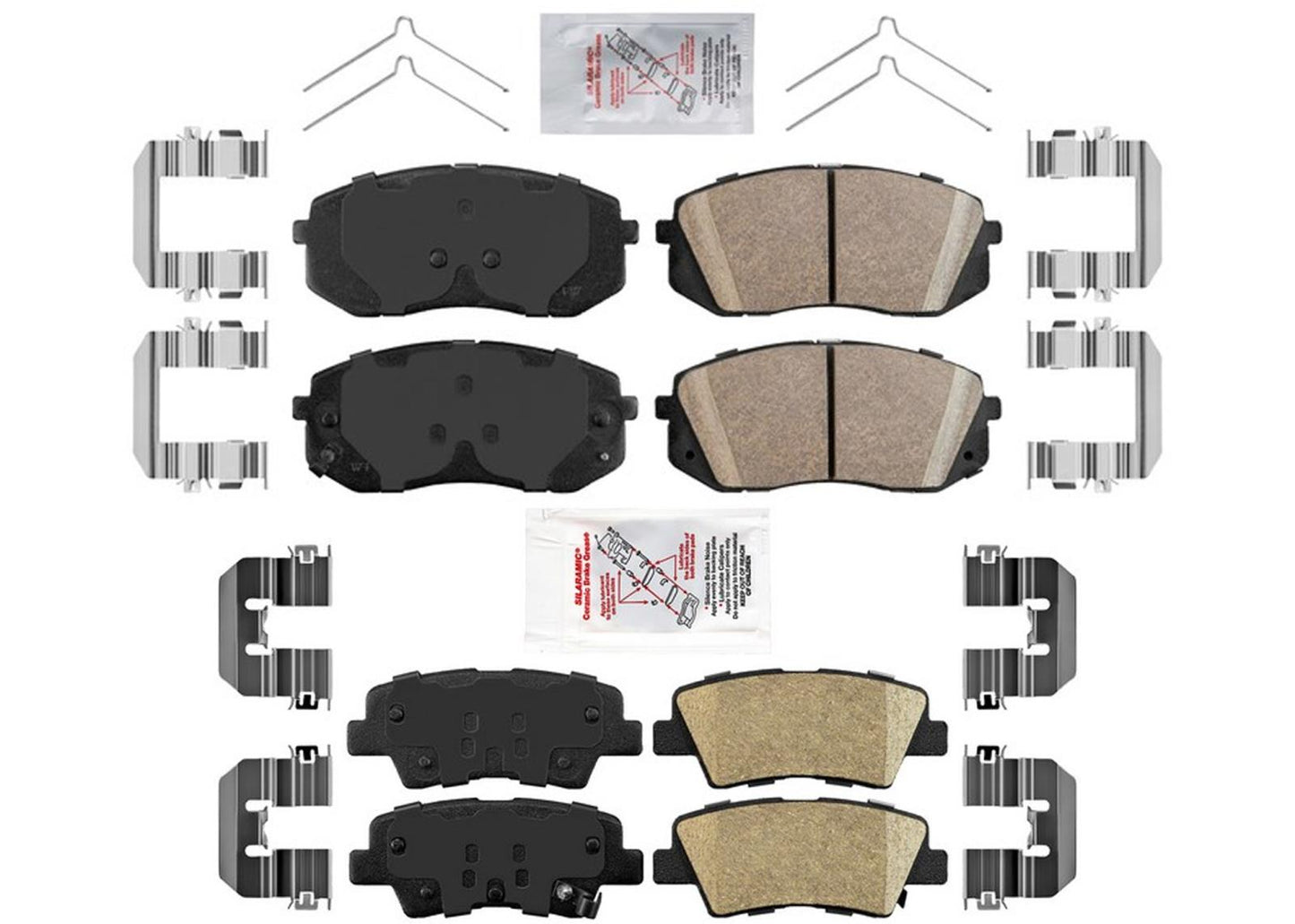 AmeriPro Premium Ceramic Disc Brake Pads for Hyundai Kona Electric 2019-2022