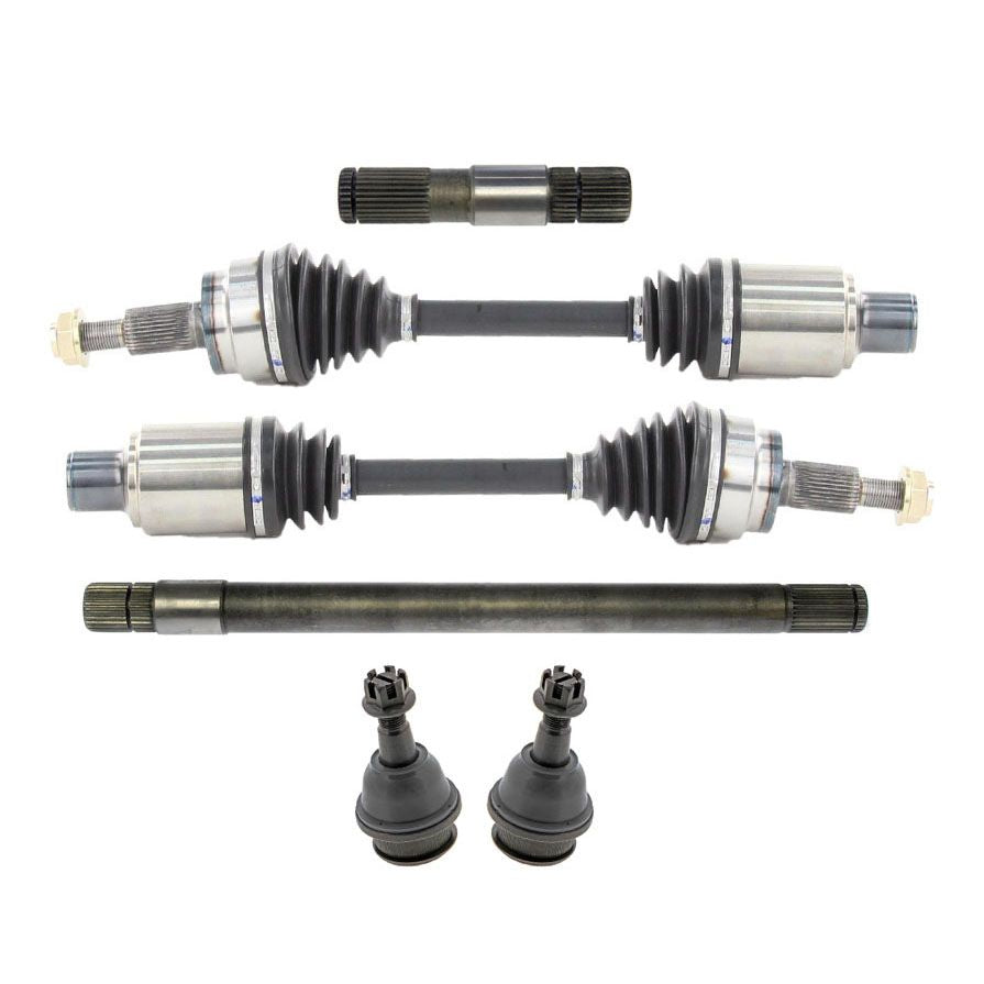 Ejes delanteros eje intermedio y rótulas inferiores para Dodge Ram 2002-2005 4x4