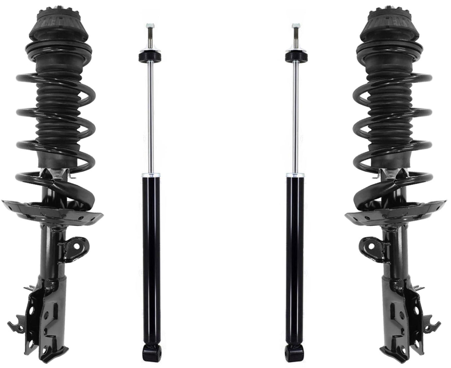 Front Complete Struts W/ Coil Spring & Rear Shocks For Honda Fit 2015-2020