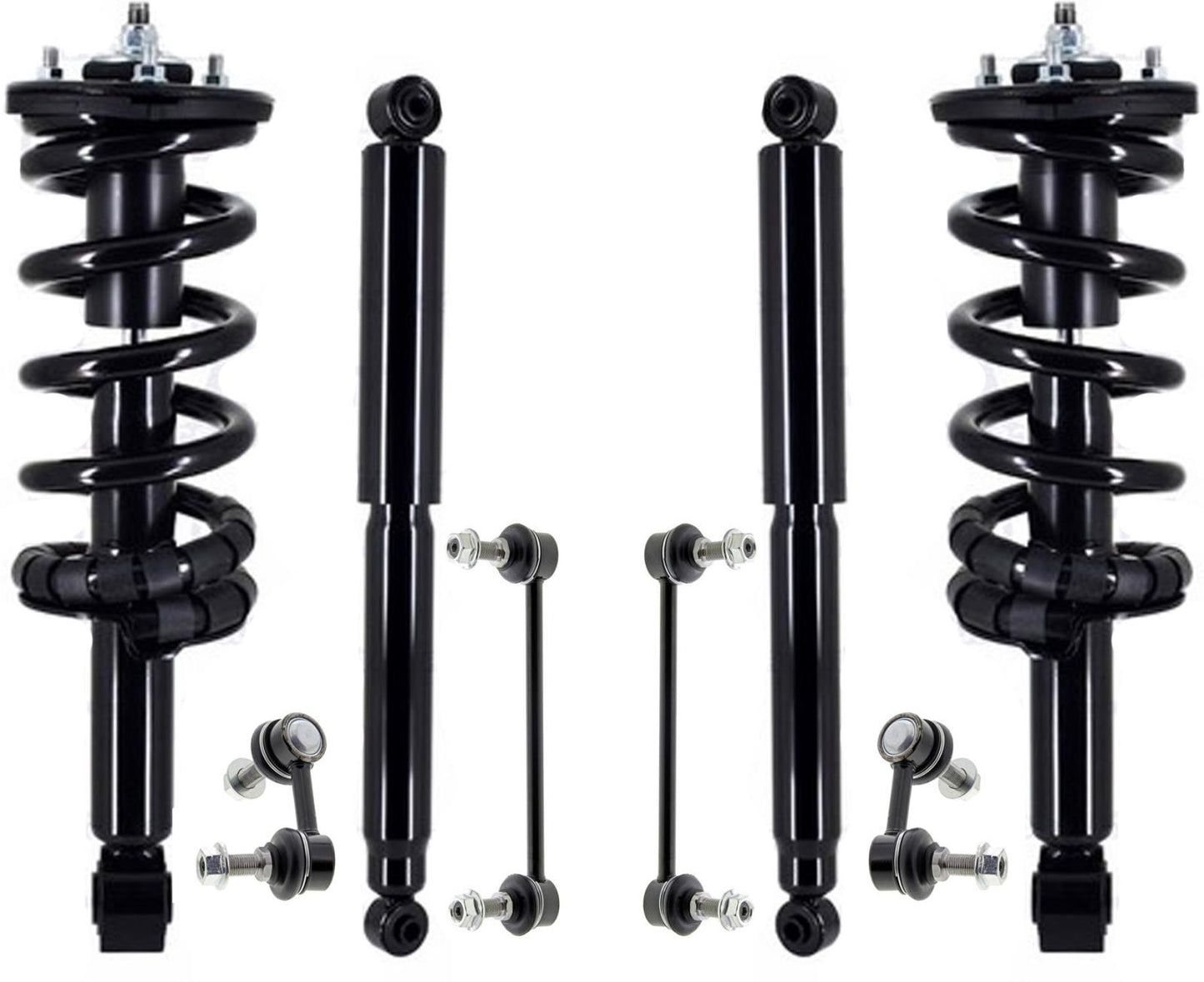 Front Complete Struts Rear Shocks & Sway Bar Links For Nissan Titan XD 16-2023