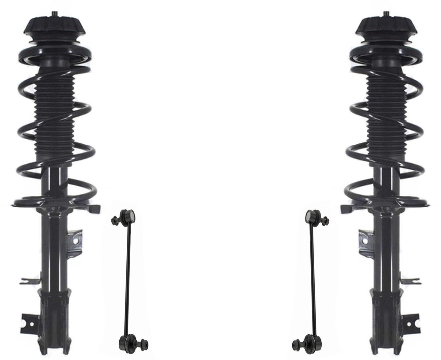 Puntales delanteros completos con resorte helicoidal y enlaces para Suzuki SX4 Sport 2008-2013