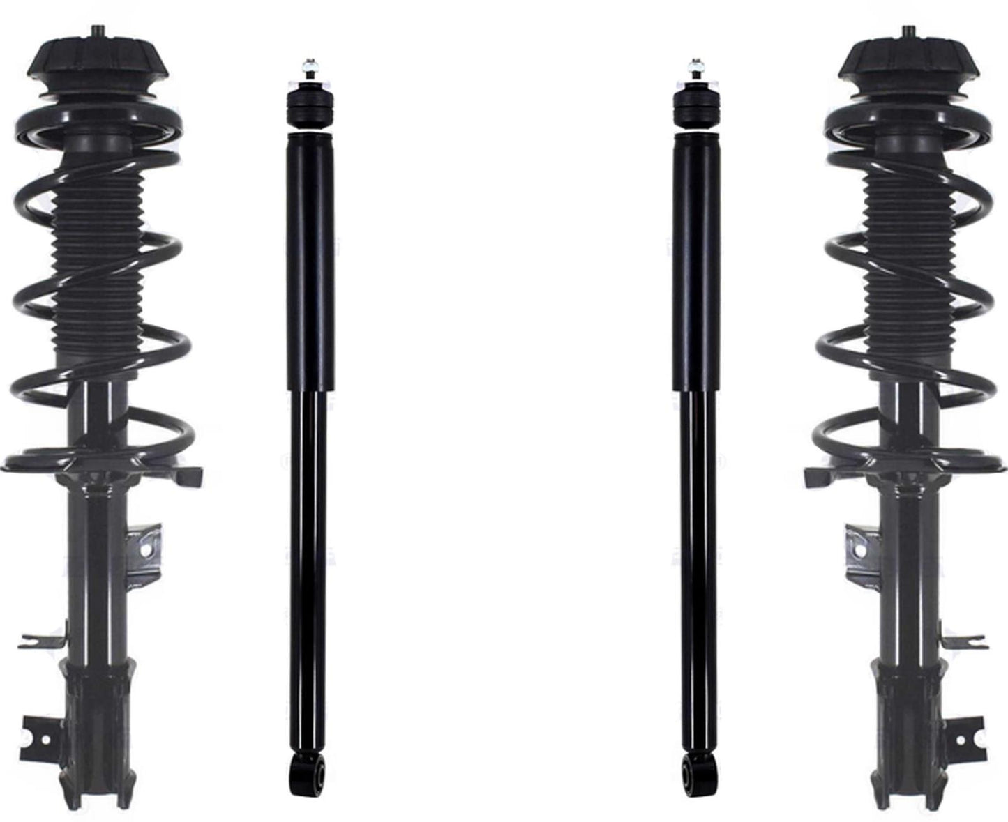 Puntales delanteros completos con resorte helicoidal y amortiguadores traseros para Suzuki SX4 Base 07-2013