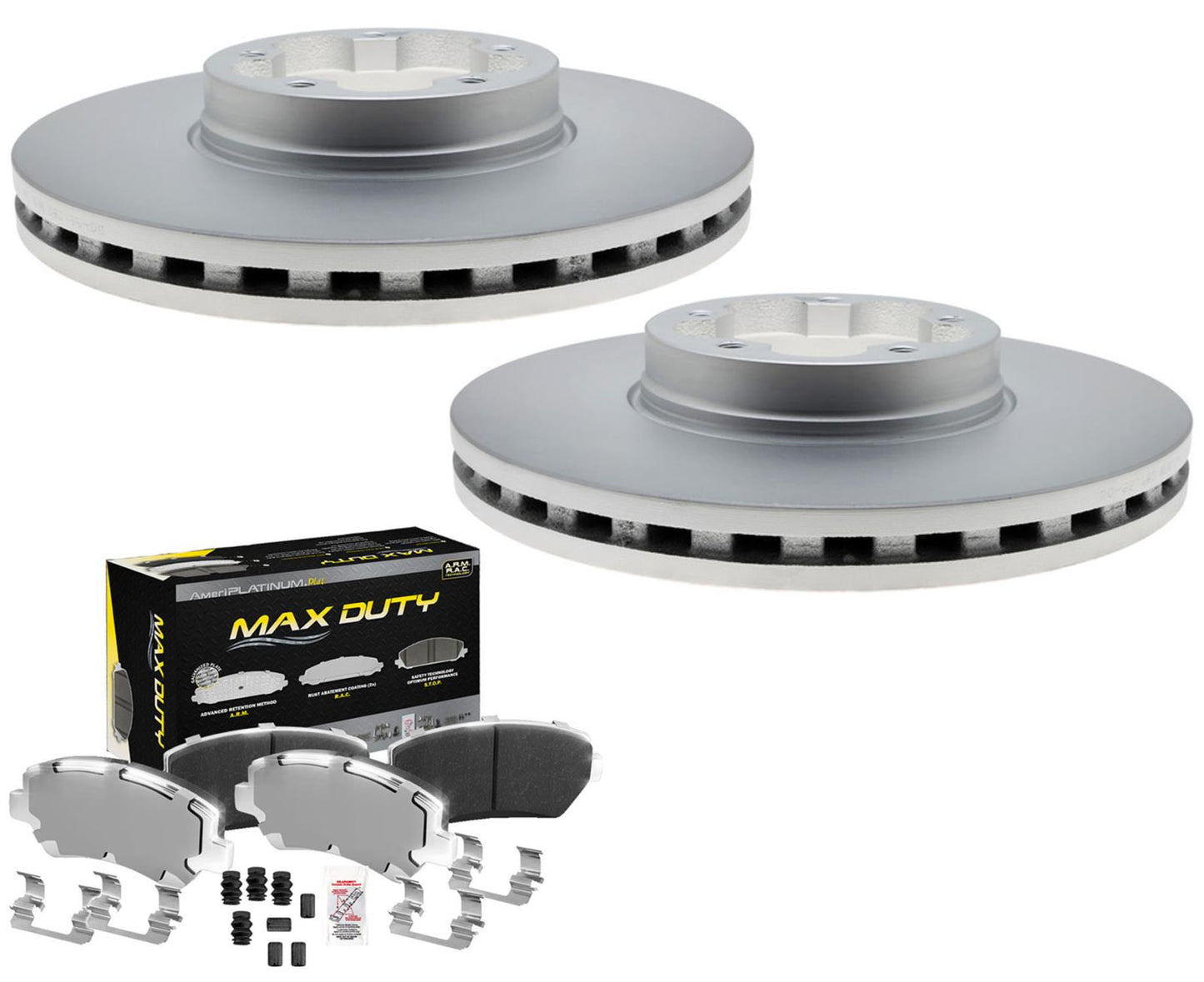 Pastilla de freno delantero de flota ultra premium y rotor recubierto PARA FORD Transit 150 15-19