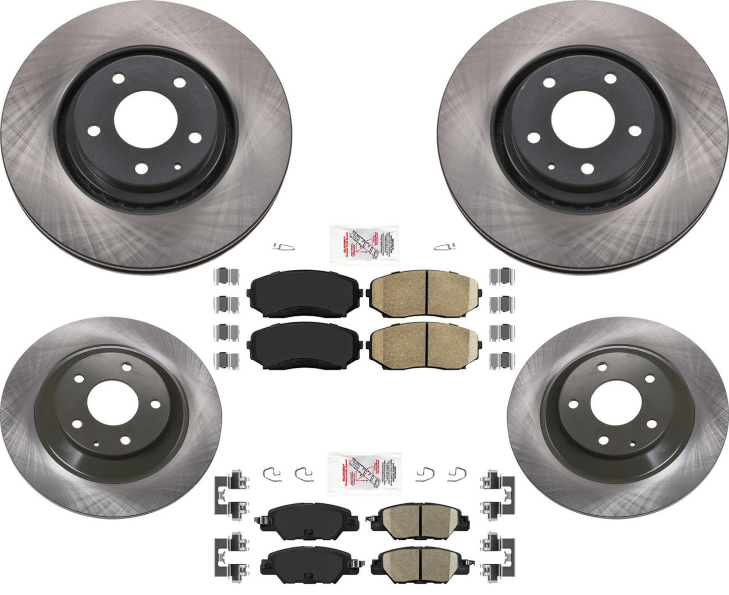 Ft & Rr Carbon Performance Brake Rotors for 2019-2021 Mazda CX5 CX-5 2.5L Turbo