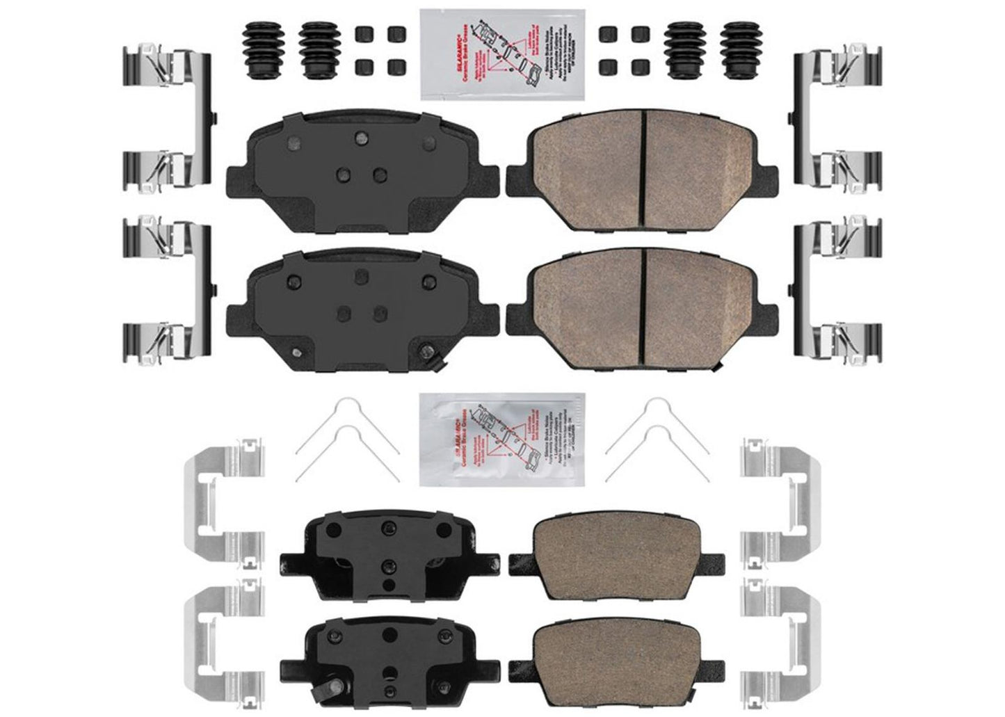 Juego de pastillas de freno de cerámica delanteras y traseras para Chevrolet Camaro 2016-2020 JL9
