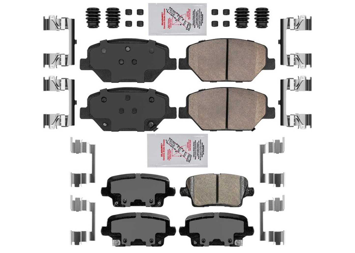 Juego de pastillas de freno de disco de cerámica delanteras y traseras para Cadillac XT4 XT-4 2019 2020