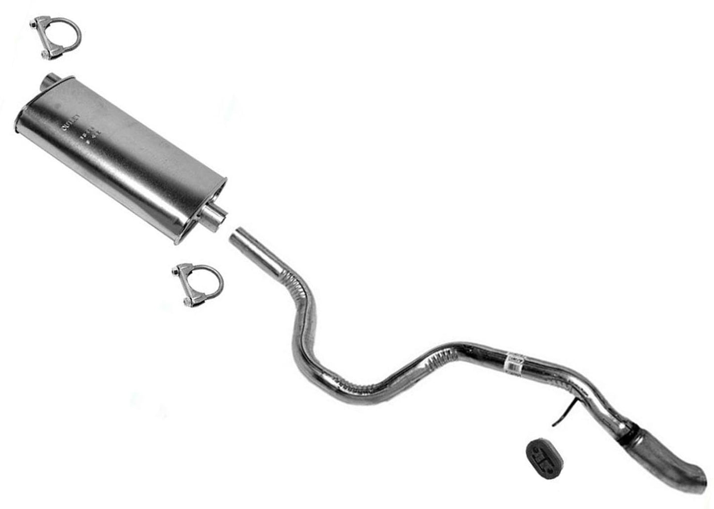 Muffler Tail Pipe Exhaust Sys For Jeep Grand Cherokee 4.0L 5.2L 1996 1997 1998