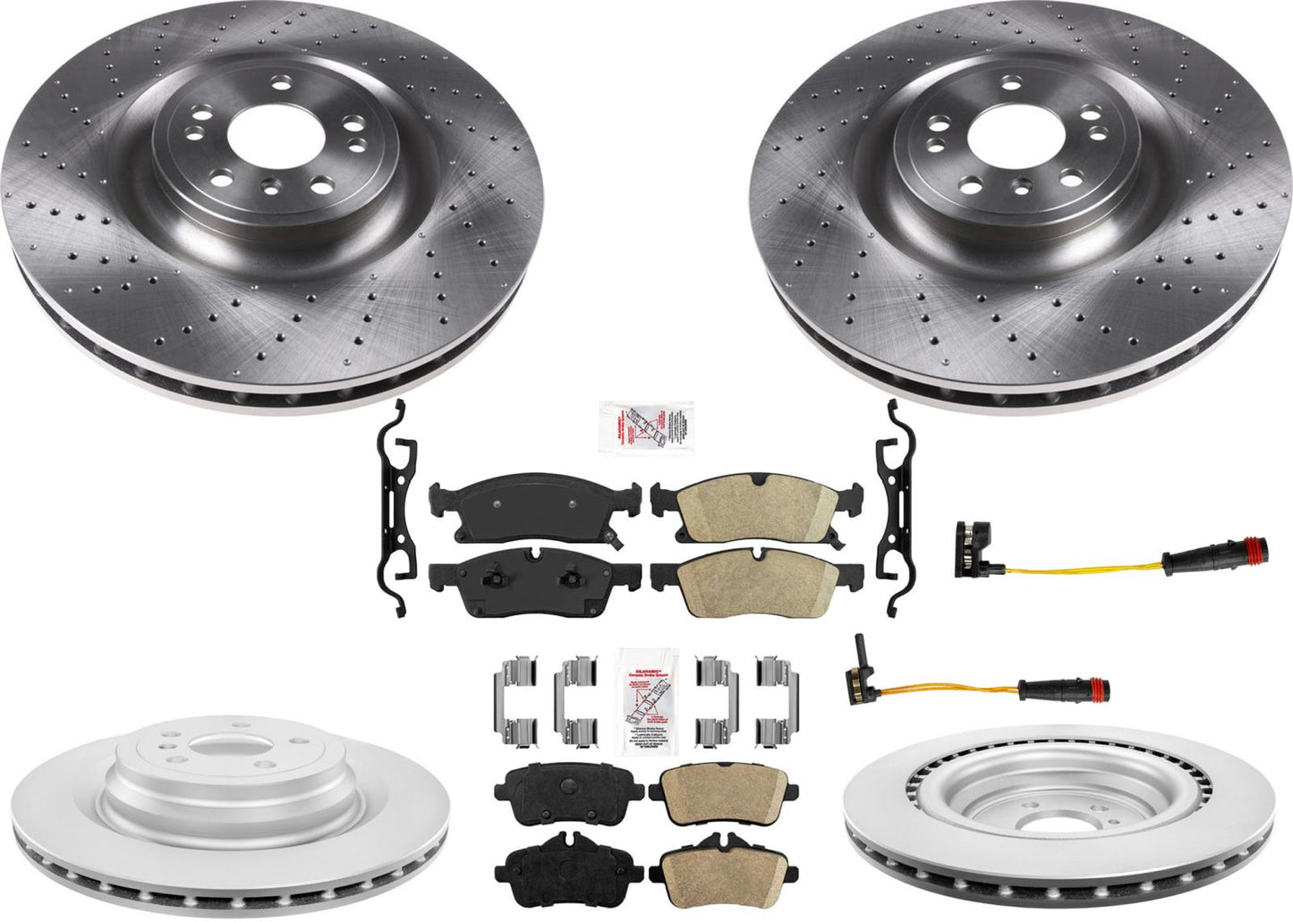 Sport Package Disc Brake Rotor Ceramic Pad For Mercedes Benz GLS450 375MM 17-18
