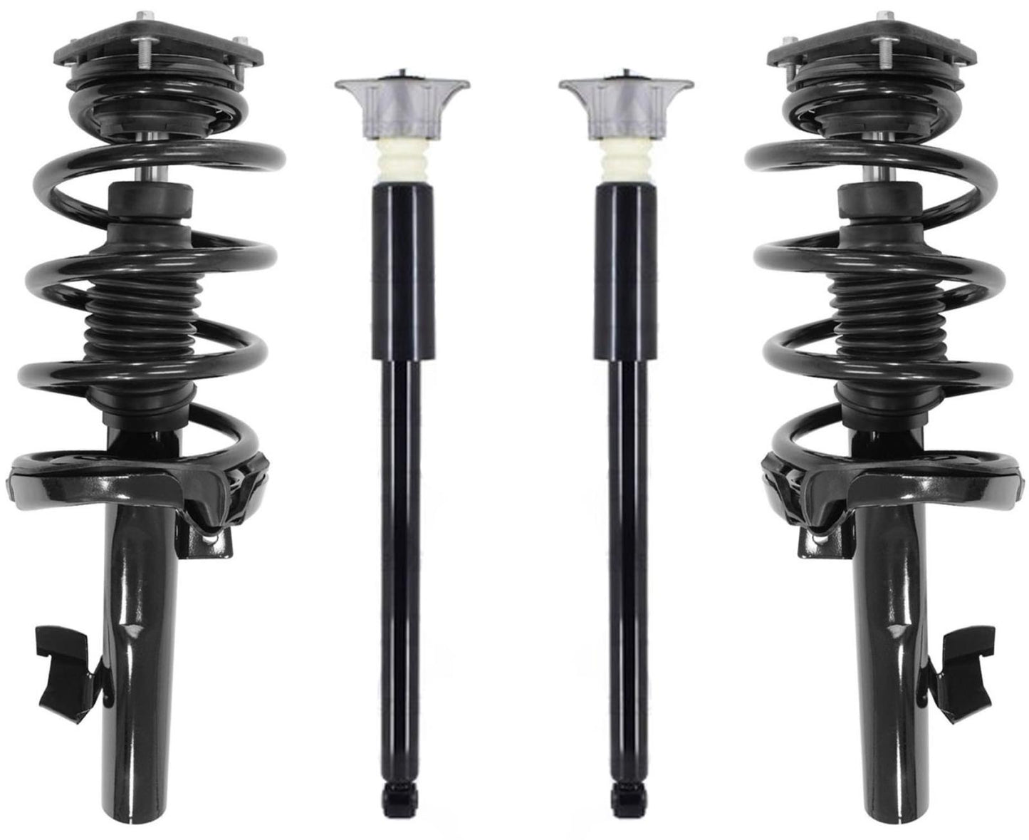Front Complete Struts W/ Spring & Rear Complete Shocks For Volvo C30 2007-2013